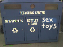 sex toy recycle bin
